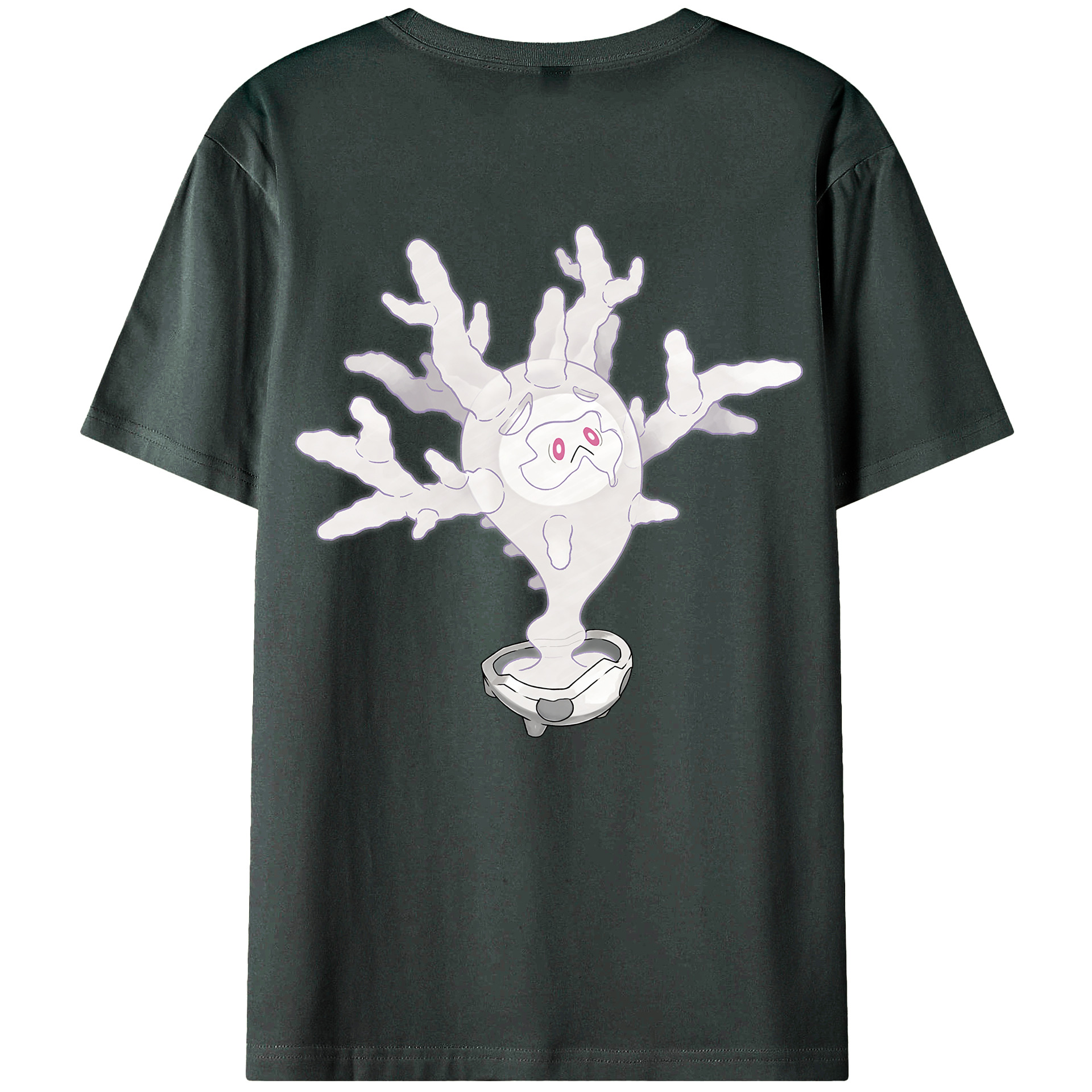 （画像用） ポケットモンスター Pokémon 綿100％ メンズ半袖Tシャツ（バックプリント） 通気性